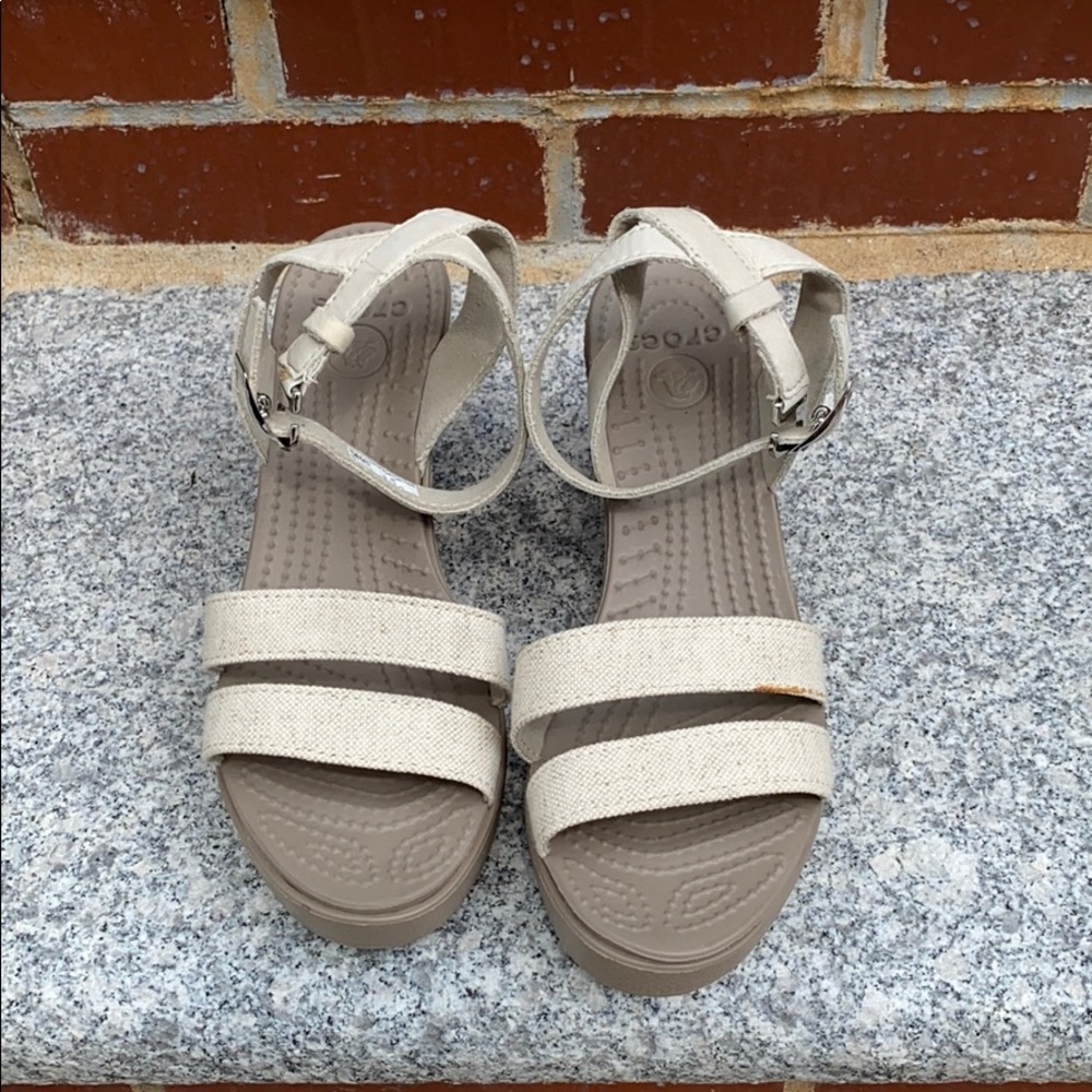 Crocs wedge sandals